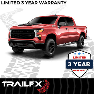 Product of TrailFX A1003B TFX 4" Oval Tube Side Steps Nerf Bar With Surface Steps 
