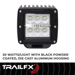 Product of TrailFX 3X2CF Driving/ Fog Light 