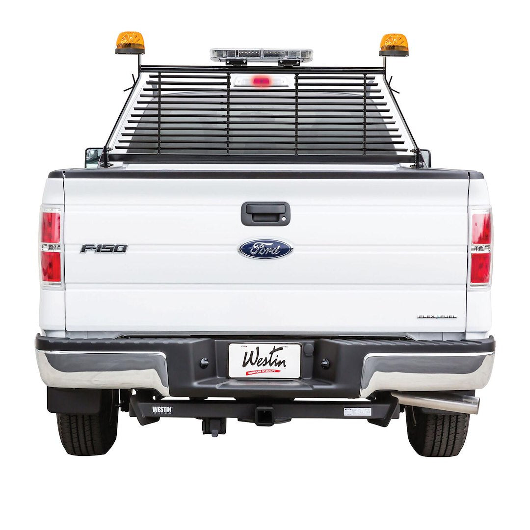 Product of Westin Automotive 57-8025 Bolt-On Black Powder Coated Bar Style Headache Rack 