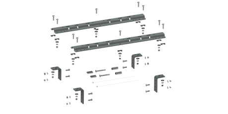 Product of B&W Trailer Hitches RVR3200 Bolt-On Fifth Wheel Trailer Hitch Mount Kit 