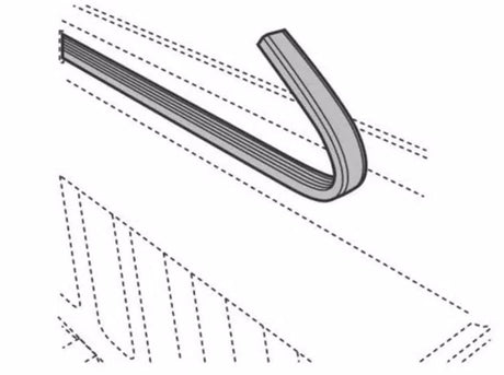 Product of Bak Industries Parts-326a0004 Tonneau Cover Rail Seal