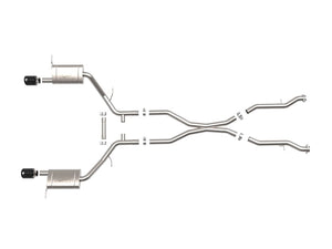 Product of Advanced FLOW Engineering 49-32086-B Mach Force XP Cat Back System Dual Exhaust System Kit 