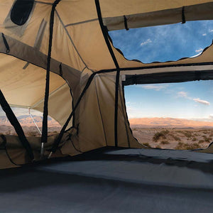 Product of Overland Vehicle Systems 18119933 Vehicle Rooftop Polyester Cotton Canvas Tent Sleeps 3 Adults 