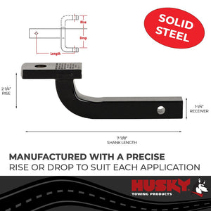 Product of Husky Towing 31342 1-1/4 Inch Receiver Trailer Hitch Ball Mount 
