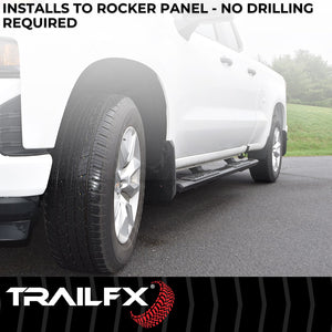 Product of TrailFX AL4013B TrailFX A4 Series Nerf Bar With Surface Steps 