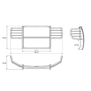 Black Horse Offroad 17fo35ma Grille Guard||17fo35ma_8.Jpeg||92||blk17fo35ma||1683642