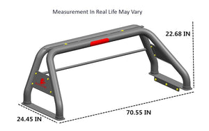 Black Horse Offroad Rb001bk-Plb Truck Bed Bar||rb001bk-Plb_11.Jpg||87||blkb001bkplb||933405