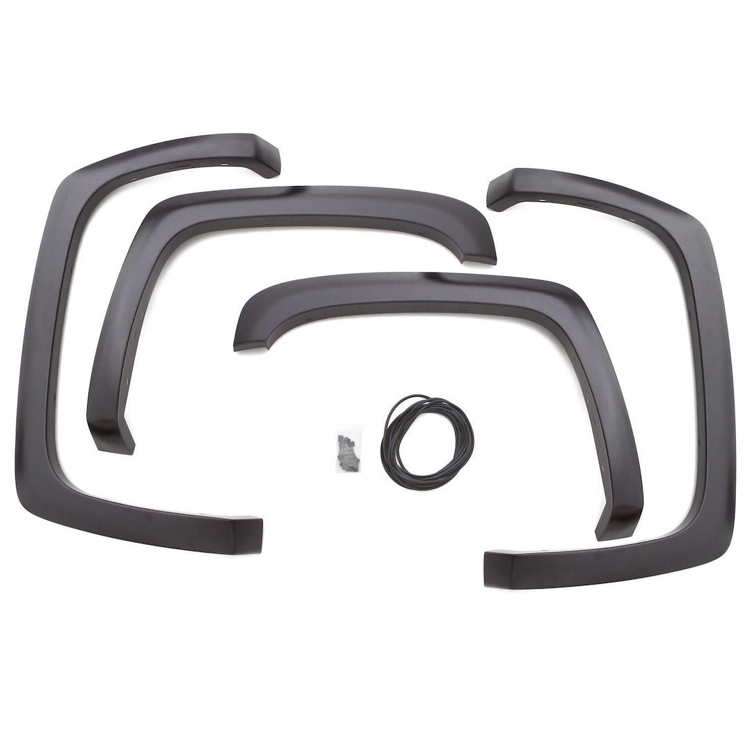 Product of Lund International SX121T Non-Exposed Fasteners Black Fender Flare - Set Of 4 
