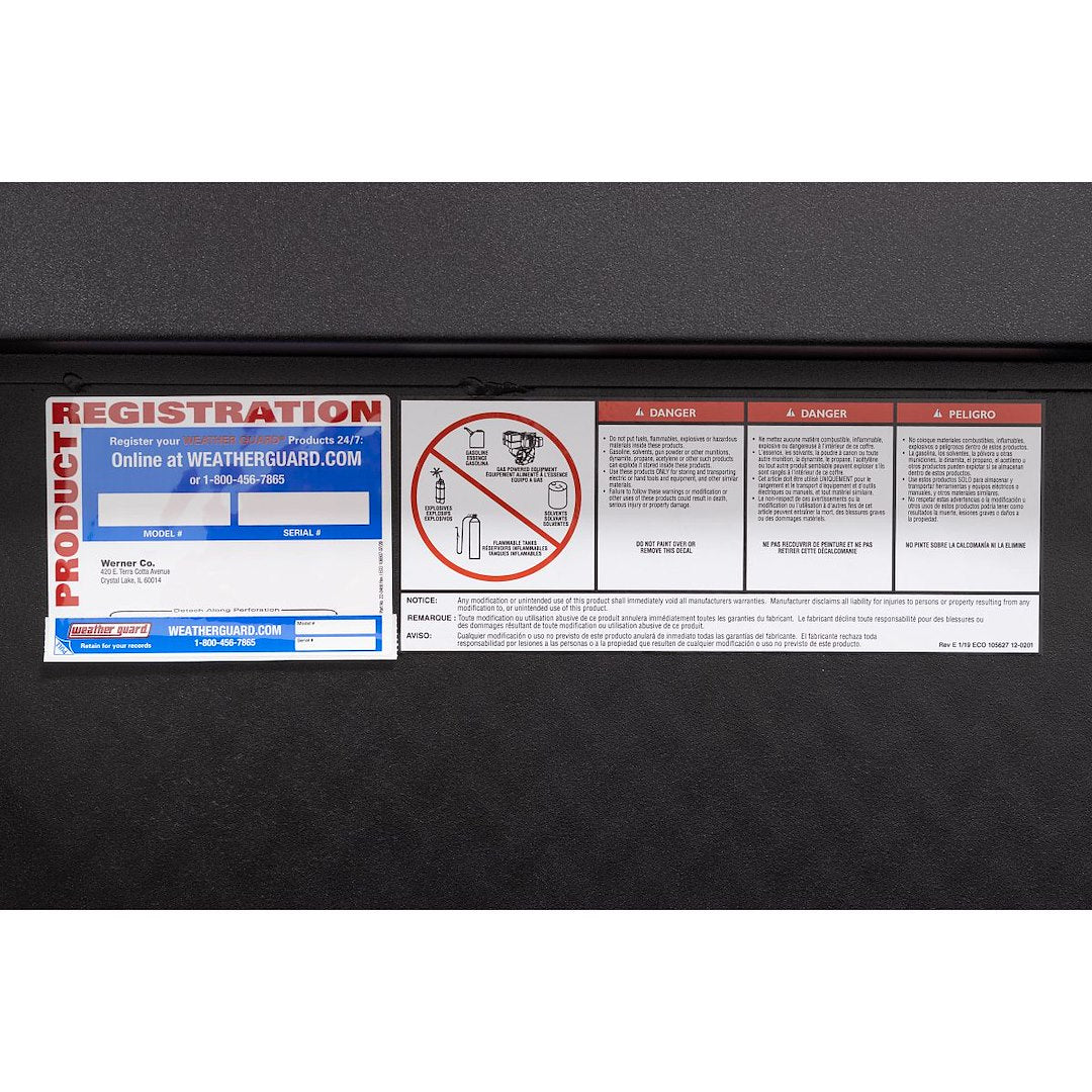 Product of Weather Guard (Werner) 180-52-04 Low Profile Toolbox 