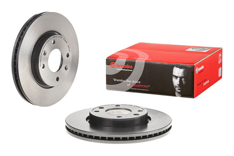 Product of Brembo 09957421C02 Vented 1 Piece Brake Rotor 