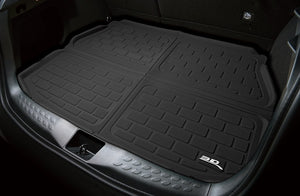 Product of 3D Mats M1TL0371309 Black Thermoplastic Rubber Of Carbon Fiber Texture To Back Of 2nd Seat Cargo Area Liner 