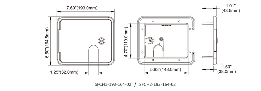 Seaflo Sfch1-193-164-02 Electrical Cord Hatch||sfch1-193-164-02_4.Jpg||88||sflh119316402||2264995