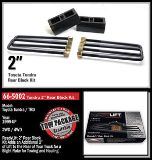 Readylift 66-5002 Leaf Spring Block Kit||66-5002toyotatundra2inchrear.Jpg||87||r90665002||1341109