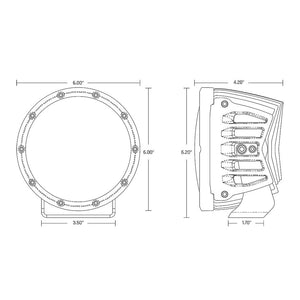Rigid Lighting 46806 Driving/ Fog Light||46806_2.Jpg||87||r2g46806||1500150