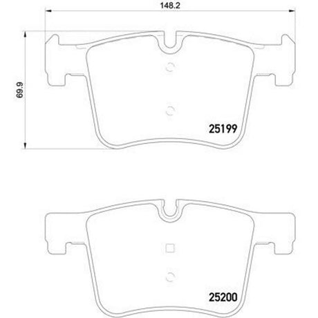 Product of Brembo P06075 Brake Pad - Set Of 4 