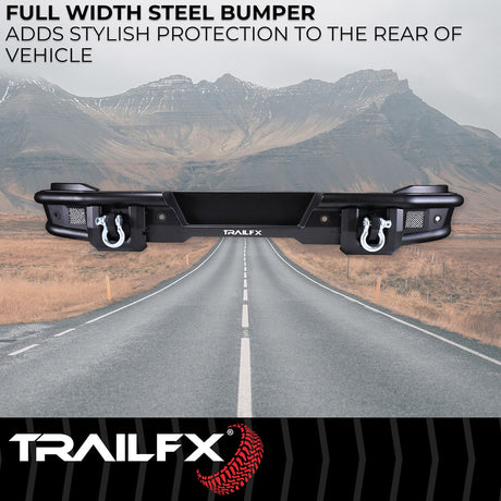 Product of TrailFX BR004T TrailFX Bronco Products Steel Matte Powder Coated Bumper 