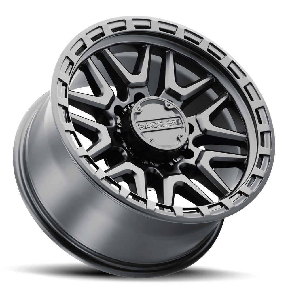 Product of Raceline 17x9 Black Wheel - 8x6.69 Bolt Pattern 