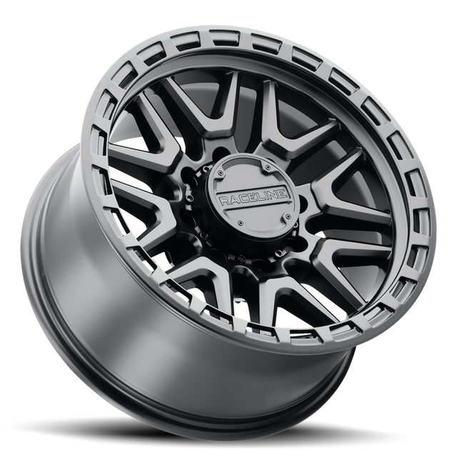 Product of Raceline 17x9 Black Wheel - 8x6.69 Bolt Pattern 