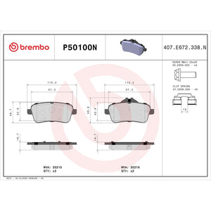 Brembo P50100n Brake Pad||p50100n_Drw.Jpg||87||brmp50100n||1753557