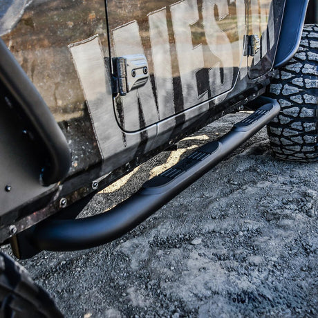Product of Westin Automotive 23-4065 E-Series Nerf Bar With Surface Steps 