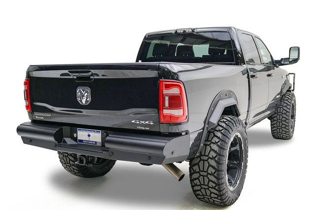 Product of Fab Fours DR19-U4450-1 Black Steel Elite Steel Matte Powder Coated Bumper 