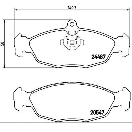 Product of Brembo P36017 Brake Pad - Set Of 4 