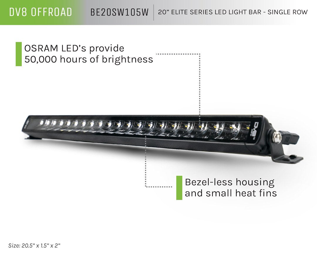 Product of DV8 Offroad BE20SW105W Light Bar 