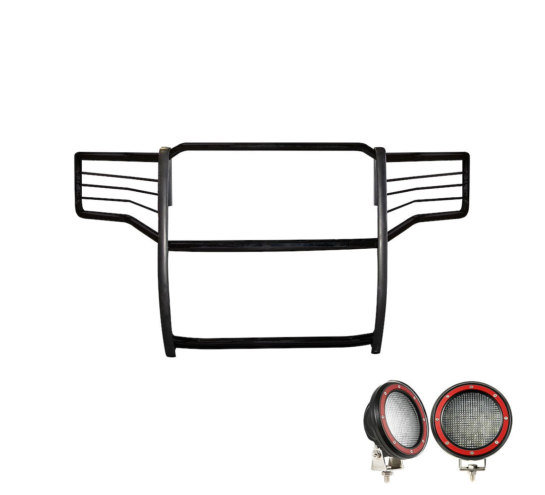 Product of Black Horse Offroad 17GS14MA-PLFR Grille Guard  