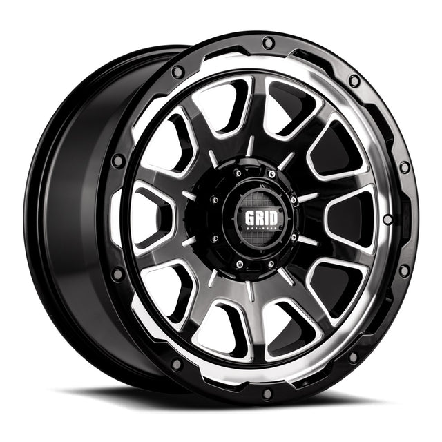Grid Wheels Gd1520090550m1510 Wheel||gd15_Gloss Black With Milled Accents.Jpg||85||grwe2955m151||1213318
