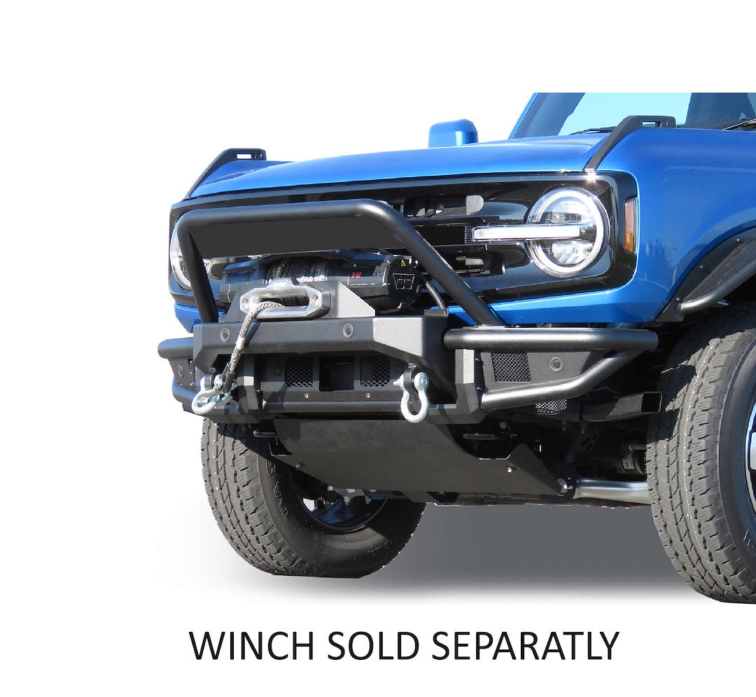 Product of Black Horse Offroad AFB-FB22HD Armour Steel Powder Coated Bumper 