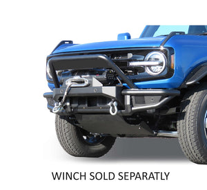 Product of Black Horse Offroad AFB-FB22HD Armour Steel Powder Coated Bumper 