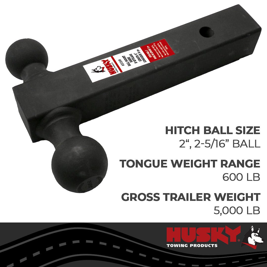 Product of Husky Towing 31354 2 Inch Receiver Trailer Hitch Ball Mount 