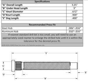 Moroso Performance 46240 Wheel Stud||46240_1.Jpg||86||m2846240||1357402