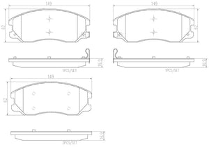 Product of Brembo P10003N Brake Pad - Set Of 4 