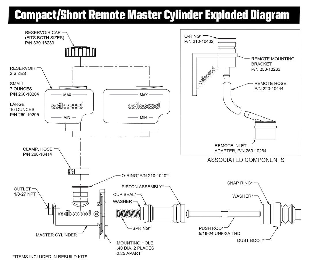 Product of Wilwood Brakes 260-10375 Brake Master Cylinder