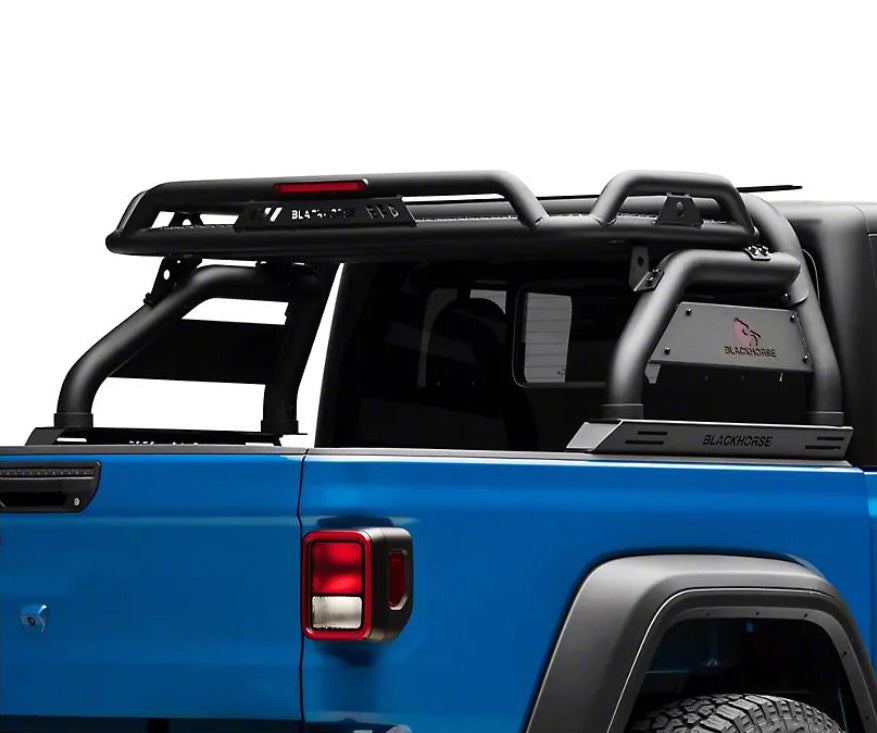 Product of Black Horse Offroad ATRB9BK Tube Powder Coated Steel Truck Bed Bar 