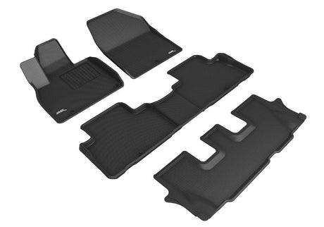 Product of 3D Mats KAGU L1KA05201509 Black Thermoplastic Rubber Of Carbon Fiber Texture Floor Liner 