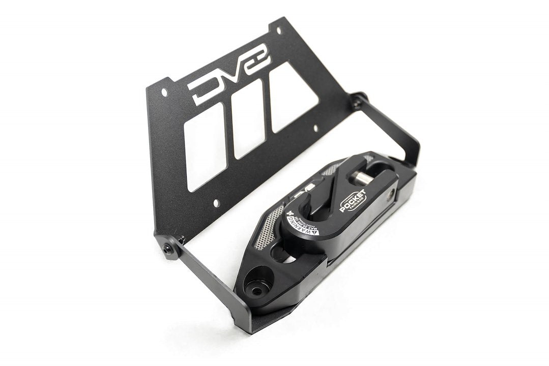 Dv8 Offroad Lpbm-02 License Plate Bracket||fairlead-Mounted-Flip-Up-License-Plate-Bracket_Offtruck-07.Jpg||91||dv8lpbm02||1628013