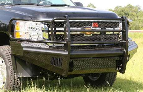 Product of Fab Fours CH11-S2760-1 Black Steel Steel Gloss Powder Coated Bumper 