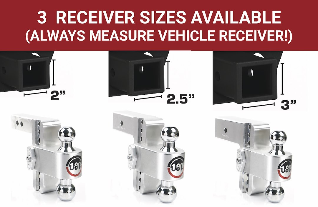 Product of Weigh Safe CTB6-3 3 Inch Receiver Trailer Hitch Ball Mount 