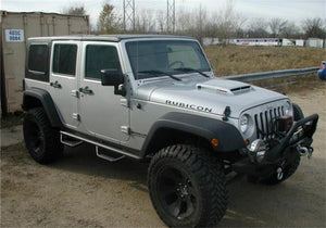 Product of N-Fab J0764 W2W Series Nerf Bar With Drop Down Steps 