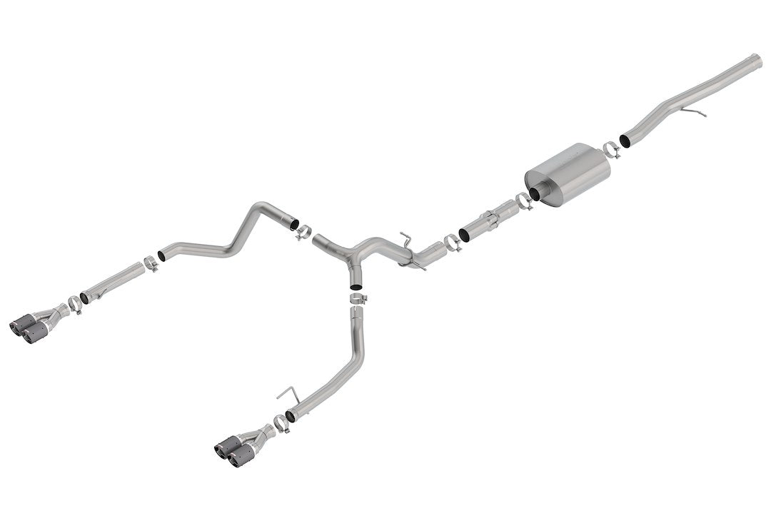 Product of Borla 140776CF ATAK ® Series Cat Back System Single Exhaust System Kit 
