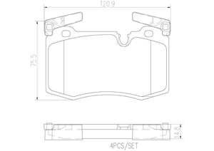 Product of Brembo P06068N Brake Pad - Set Of 4 