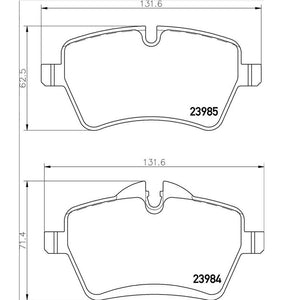 Product of Brembo P06086 Brake Pad - Set Of 4 