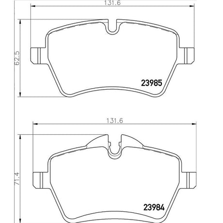 Product of Brembo P06086 Brake Pad - Set Of 4 