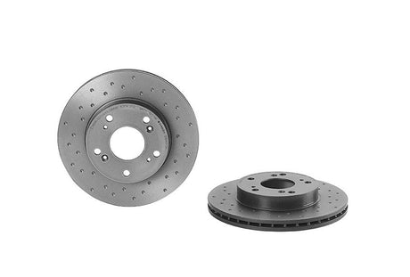 Product of Brembo 0954573XC02 Xtra Vented Cross Drilled 1 Piece Brake Rotor 