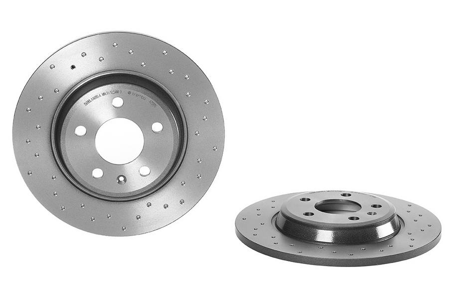 Product of Brembo 08A7591XC02 Xtra Solid Cross Drilled 1 Piece Brake Rotor 