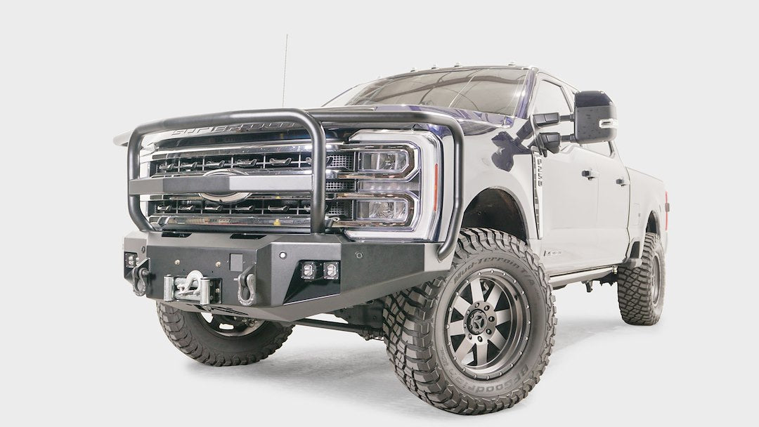 Product of Fab Fours FS23-A5950-1 Premium Steel Powder Coated Bumper 