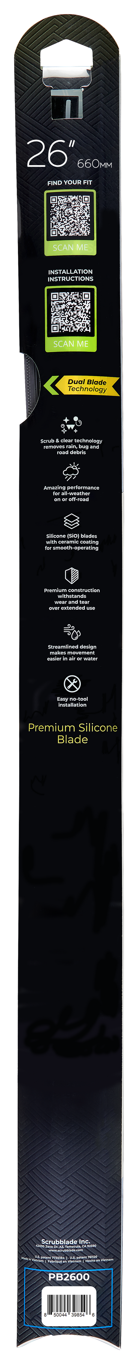 Product of Scrubblade Be2600 Windshield Wiper Blade