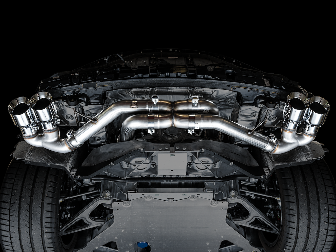 Product of AWE Tuning 3020-42080 Track Edition Cat-Back System Dual Exhaust System Kit 